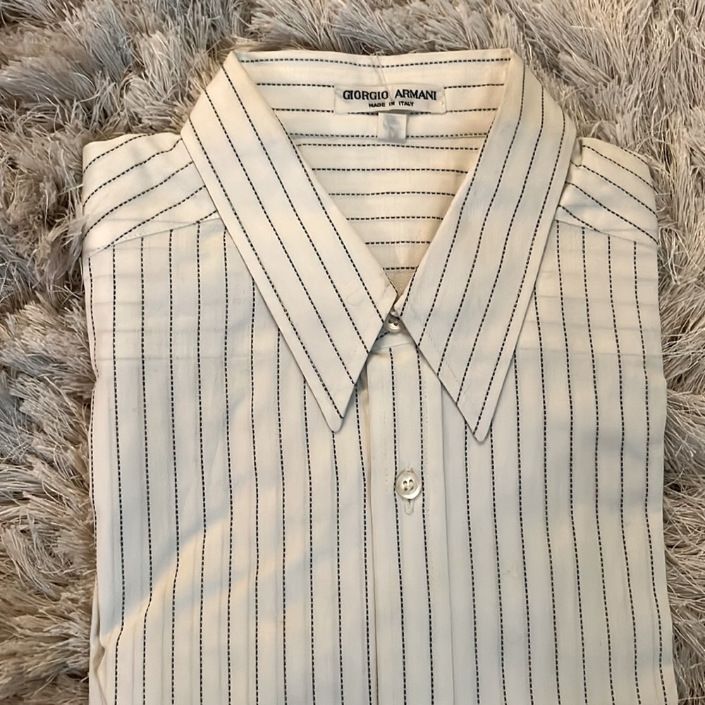 Vintage rare Giorgio Armani striped button down